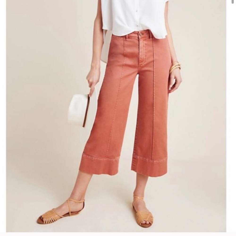 Anthropologie Chino Cocoa/Mar NWT 8